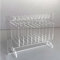 Nail Hanger Display Stand,Acrylic Nail Art Display Stand,Acrylic Hanging Transparent Organizer Nail Sample Display Stand with 10pcs Hanger (L 26cm / 10.24in)