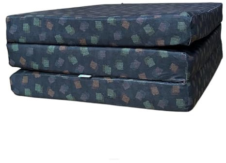 FORTISLINE - Klappmatratze 180x65x7cm - 3-teilige Faltmatratze - H2 Gästematratze - Camping Faltbare - Kamping Bett - Waschbar Bezug - Erwachsene Klappbar - Reisematratze - Schaumstoff Matratze