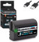 PATONA Platinum DMW-BLK22 E USB Battery 2400 mAh with Direct USB-C Input (1401) Lumix DC-S5 DC-S5D DC-S5K DC-S5-X DC-S5II DC-S5-IIX DC-GH5 DC-GH5-II DC-GH5S DC-GH6 DC-G9