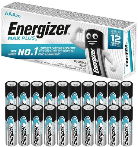 AAA batteries, aaa battery Energizer Max Plus batteries aaa pack of 20 batteries aaa Triple aaa batteries for toys fairy lights camera household applications
