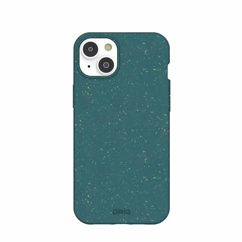 Pela Handyhülle für iPhone 14 Plus, grün, schützende Handyhülle, umweltfreundlich, kompatibel mit iPhone 14 Plus
