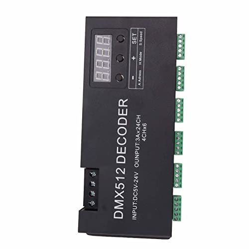 DC5V-24V 24 Kanal DMX Decoder LED Decoder Controller DMX Dimmer für Bühnenbar