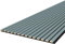 Leiste24 Akustikpaneel - Lamellenverkleidung - Wandverkleidung - 2.400 x 600 mm - Akustikfilz Schwarz - Lamellendekor Nordic