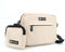 COOWONE wasserdichte Leckerlitasche für Hunde, Leckerlitasche für Hundetraining, integrierter Kotbeutelspender, verstellbare Umhängetasche (Beige)