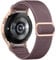 Mastten Nylon Elastisches Armband für Samsung Galaxy Watch 7/6/5/4 Armband 40mm 44mm/Galaxy Watch 6 4 Classic/5 pro/FE, Keine Lücke Schnellverschluss Sport Band für Damen Herren, RauchViolett