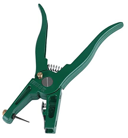 Applicatore per Marchi Auricolari per Bestiame in Acciaio, Pinza per Marchi Auricolari Pinza Multiuso per Marchi Auricolari per Animali con Perno di Ricambio per Suini Bovini Ovini