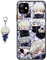 Staremeplz Hülle für iPhone 16 Anime Handyhülle [Mit Schlüsselbund] Cartoons Silikon Sanft Bumper Case Hülle für iPhone 16 - Jujutsu Kaisen 3