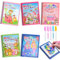 sprecenk 5 Pièces Livre Magique à l'Eau, Livre de Dessin Magique de l'Eau Réutilisable, Livre de Coloriage a l'Eau à Enfant, Magic Water Book Avec 5 Stylo Magique pour Garçons Filles Cadeaux, Q
