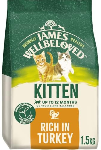 JAMES WELLBELOVED 1,5kg Katze Kitten Trockenfutter Truthahn