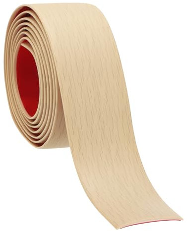 PATIKIL Self Adhesive Floor Transition Strip 4cm x 6 Meters Vinyl Flat Divider Flooring for Joining Floor Gaps Carpet Transition Floor Tiles, Maple Wood