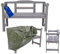 MODO24 Gartenbank aus Holz, Schutzhülle aus PVC, Parkbank, Gartenmöbel, Sitzbank, Bank Friesenbank, Holzbank, 2-Sitzer, In- & Outdoor, FSC-Holz, Abmessungen 46x118x78 cm, Farbe: Grau