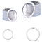 20 Anillas para Llaveros Planas de 30mm,20 mm- Apertura Fácil - Argollas para Llaves y Manualidades