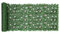 Rotolo di siepe artificiale decorativa in foglie di edera verde con fiori finti, 3 m x 1 m, recinzione per la privacy con protezione UV per pareti, balconi, giardini, esterni e interni.