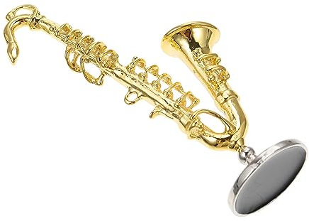 YARNOW Saxophon-modell Musikinstrumentenmodell Saxophon-spielzeuginstrument Simuliertes Saxophon Modelle Von Musikinstrumenten Musikinstrumente Saxophon Kleines Saxophonmodell Legierung