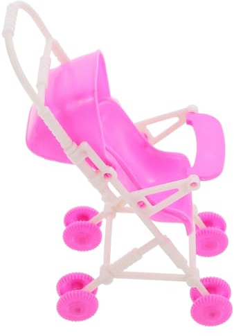 GETAJGHSD Puppenwagen Modell aus Simulierter Kinderwagen für Puppen für Puppenhäuser und Kreative Bastelprojekte Stabil Lebendigen Farben
