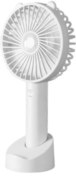 KIXZSAZ Mini ventilador eléctrico portátil de verano, 3 velocidades, ventiladores ajustables con asa, refrigeración por aire, fresco para el hogar, viajes, oficina