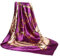 Foulard en soie pour femme - Grand carré Satin 90 cm - violet - 89 cm