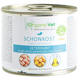 OrganicVet Katze Nassfutter Veterinary Schonkost, 6er Pack (6 x 200 g)
