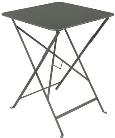 Fermob rechteckiger Stehtisch in der Farbe Rosmarin-Grau, aus der Kollektion Bistro mit den Maßen 57 x 57 cm, 604248