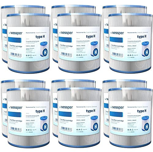 Wessper Cartuchos filtrantes Tipo H, Cartuchos de Filtro Inteks para Piscina, Type H H29007