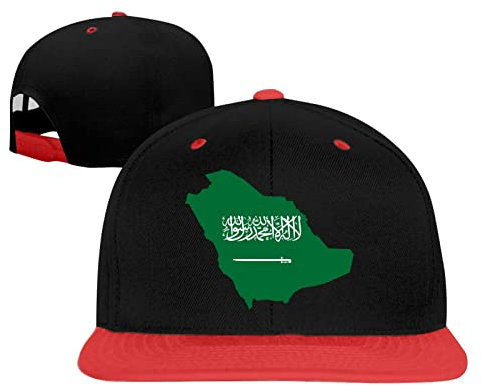 Saudi Arabia Flag Baseball Cap Unisex Tough Stylish Dad Cap, rot, 6 7/8/7 3/8