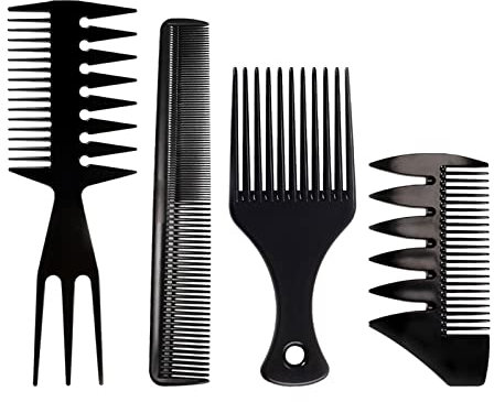 Layhou 3-in-1-Kunststoffkämme Detangling Haar Kamm Breiter Zahnkamm Antistatischer Kamm Friseur Styling-Tool (#3)