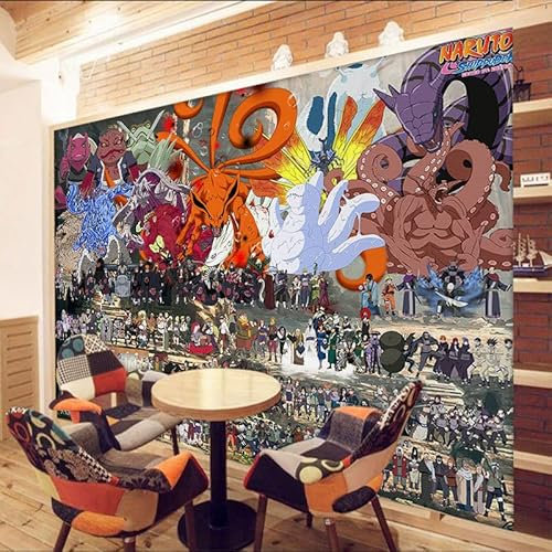 Wandbild Tapeten Anime NARUTO Peripheral Printing Wallpaper Esszimmer Wohnzimmer Hintergrund Wandbild Teenager Kinderzimmer Tapete
