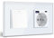 BSEED Interruptor de Pared con Enchufe USB C 20W,1 Gang 1 Vía Interruptor Pared+Schuko Enchufe con Cargador Rápido USB Tipo C,Blanco Enchufe Integrado Adecuado,10A Interruptor de Luz