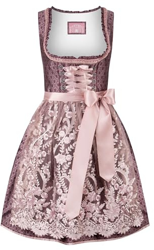 Stockerpoint Damen Dirndl Palina I Größe 32-48 I Bequemes Trachtenkleid mit Schürze & liebevollen Details I Atmungsaktiv & pflegeleicht I Perfekt für Trachten & Festlichkeiten