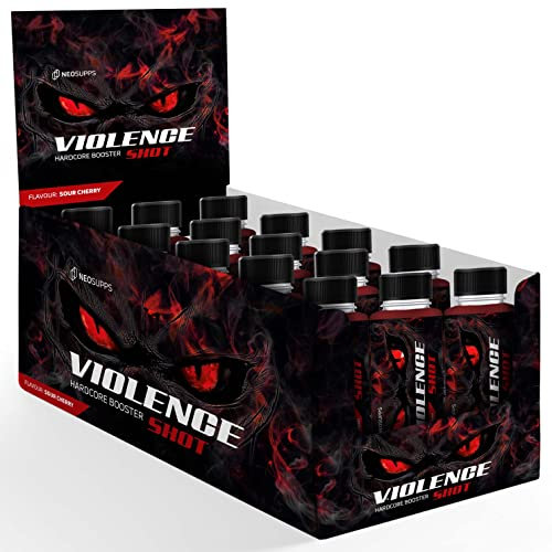 Neosupps - Violence Booster Shot | Trainingsbooster | 100% Fokus | mehr Kraft und Ausdauer | Konzentration beim Sport und Muskelmasse