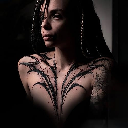 Tatouages floraux temporaires adultes pour femmes Tatouage temporaire réaliste Faux tatouage Fleurs (Autocollant de tatouages temporaires 25)