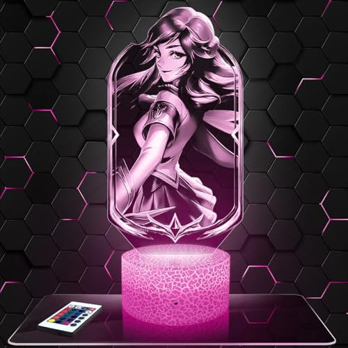 Lampe LOL Lux deko Zimmer Junge Lampe 3D LOL Luxobjekt Gaming Gamer Videospiele Geschenk gedämpftes Licht Nachtlicht deko Büro. Eigenartig Geschenk Weihnachten Teenager