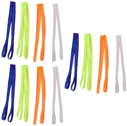 POPETPOP 12 Pièces Double Bandeau Sport antidérapant Bandeaux athlétiques Bandeaux de Basket Accessoire Sport Femme Bandeau Running cerceaux élastiques à Cheveux Bandeau de Remise en Forme