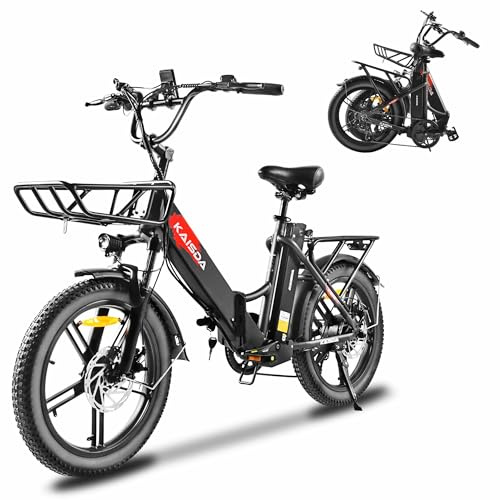 Bicicletta Elettrica Adulto, 250W 40NM Bici Elettrica Pieghevole, con Pneumatici Grassi da 20 x 3.0 e Batteria Rimovibile da 36V 20.8Ah, Autonomia di 90 km, 7 Velocità, E-Bike per Tutti i Terreni