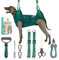 HealthPet Pro Hundepflege-Hängematte für große Hunde inklusive Hundezubehör inklusive Hunde-Nagelknipser, Entfilzungskamm, Nagelfeile und Schere – Hunde- und Katzenhängematte für die Fellpflege –