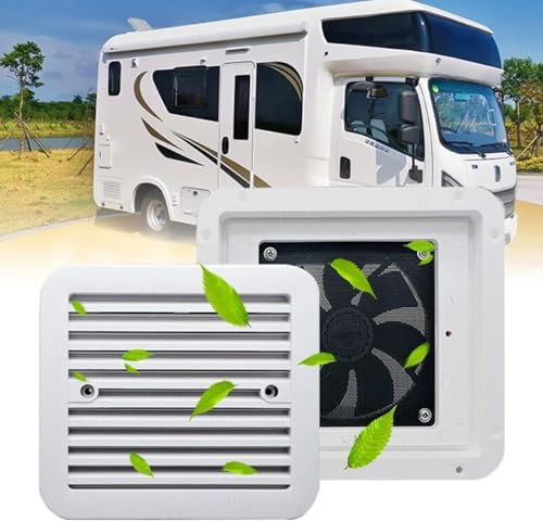 IINCOOY 12V Caravan RV Fans Kühlschrank Air Vent Seite Auspuff Starke Wind Camper Auto Cartronics Automobil Zubehör for Marine Boot Teile(3000rpm)