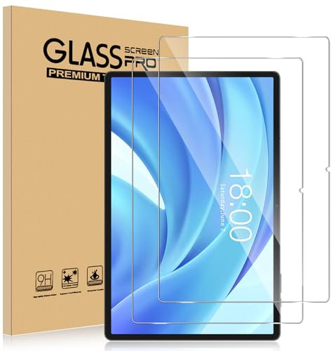ELYCO Schutzfolie Kompatibel mit Blackview Tab 90 WiFi/Tab90/Tab9 WiFi/Tab 16 Pro/DOOGEE T30E/UMIDIGI G7 Tab Pro/Oukitel OT11 für Panzerglas, 2 Stück 9H Härte Panzer Schutz Glas, HD Clear Glas
