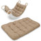 Krabbeldecke für Baby Kissen für Kletterbogen 60x120 cm - Bodenkissen Kinder Matte für Montessori Spielbogen Wippe Kletter Bogen Polster Spieldecke für Kinderzimmer Oeko-Tex Beige mit Weiß Sternen