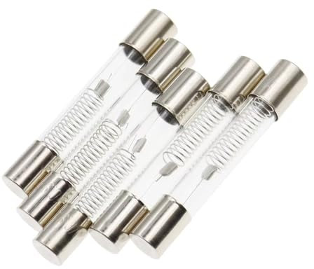 6 * 40mm 5KV Fuse de tubo de vidrio para microondas Fuse de alta presión 5000V,0.75A 5KV,Sin kit de carcasa 5pcs