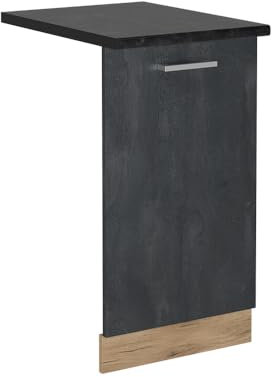 Vicco Pannello frontale della lavastoviglie R-Line, Calcestruzzo nero, 45 cm, PL Antracite
