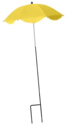 HGZLQKD Outdoor Plant Umbrella Plant Protection Umbrella Lace Side Lightweight Multipurpose Garden Umbrella Shade for Garden Beds, Yellow