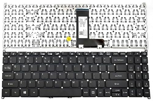 JYJYGDM Pièces d'ordinateur Portable Nouveau for Acer Aspire 5 A515-43 A515-43-R19L A515-43-R5RE A515-43G A515-54 A515-54-51DJ Clavier D'ordinateur Portable US Noir