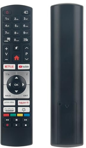 VINABTY Ersetzte Fernbedienung Passend für QILIVE Q40FS231B.Q50US232B.SILVERCREST TV22104CT.LCDTV19111ES.SALORA LCD1931DVX.LED1936.LINSAR 16LVD5.Luxor V16LCDDVDHD .Oki V26AH. Oki V19 CPH Smart TV