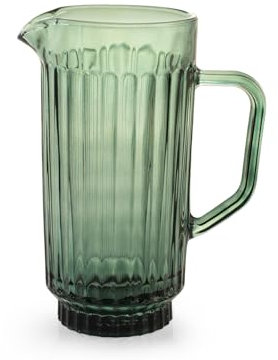 H&h brocca atena in vetro verde lt 1,1