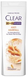 CLEAR Women Anti-Dandruff & Anti-Hairfall Shampoo 360 ml – Deep Cleansing Scalp Treatment with Nutrium10 Complex for Stronger Hair, Reduced Breakage & Healthy Scalp PACK OF 3