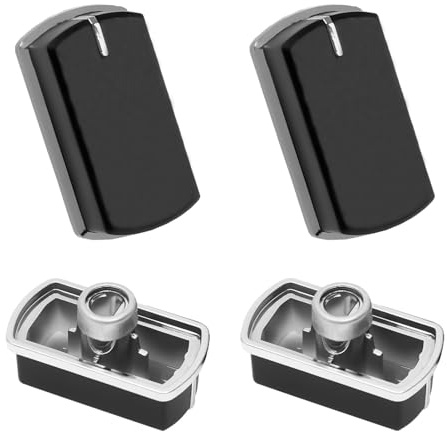 4 Pcs Knobs Replacement for Belling Cooker, Oven, Hob, Stove, Grill, Cooker Knobs Black Control Dial Compatible with Models 444440165, 444449563, FSDF60DO, FSG60D & More, Part No. 083240900