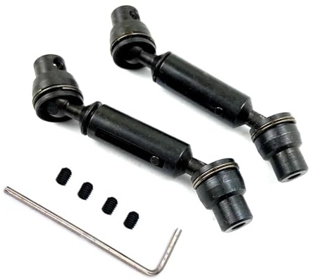 Componenti Modelli RC Per WPL Per Ural Per B36 B16 C14 C24 B24 2 Pezzi Di Anteriore Posteriore Per Camion Ural RC Ricambi Auto RC Albero Di Albero(Black)