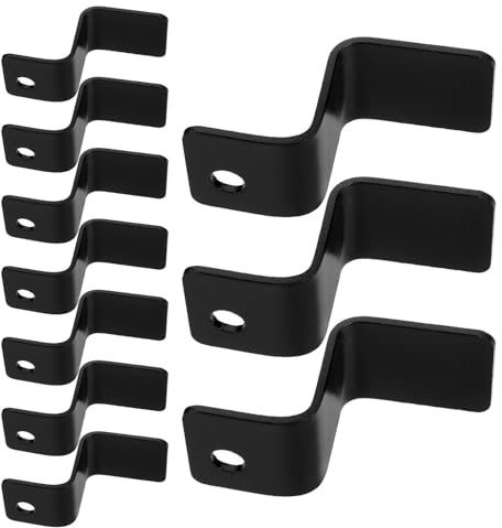 COMPUKAS 5 Pair Z-shape Metal Battery Case Hanger for Wheelchair, Sturdy Replacement Hook Bracket for Efficient Battery Management, Suitable for Outdoor Use and Mobility Support