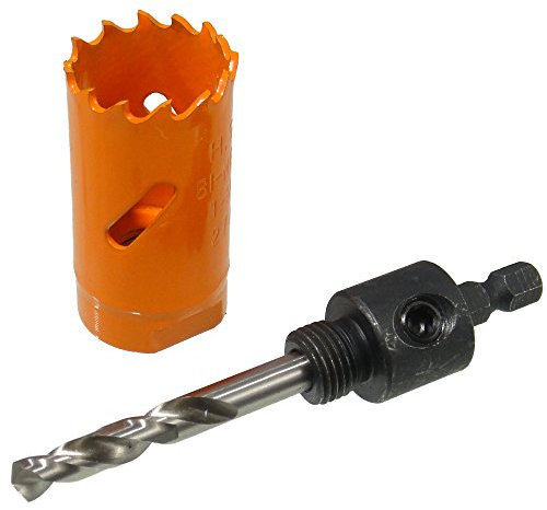 Ø 27 mm HSS BiM Lochsäge Bohrkrone mit Zentrierbohrer für Metall Holz Inox