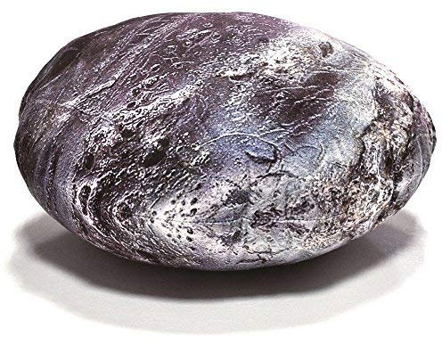 HAB & GUT -PS024- Steinkissen Erde, samtiges Sofakissen - DUNKELGRAU/Mittelgrau, 50 x 36 cm